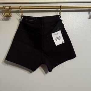 Rag & Bone Women's Washed Black Retro Cut‎ Off Shorts Sz 27 Denim Jeans Zip NWT